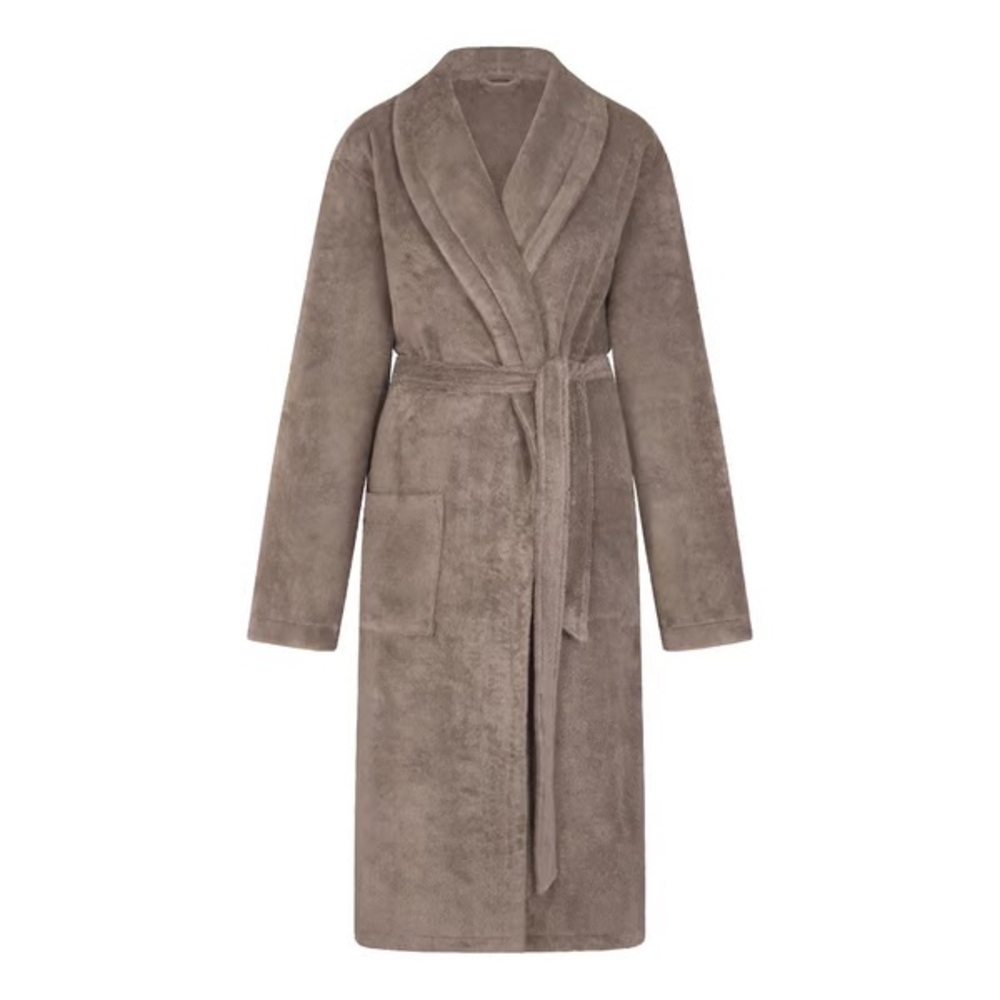 Skims Terry Long Robe in Brown